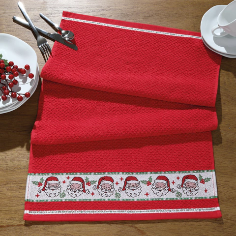 Pano de Copa Dohler Felpudo Jacquard Vida Natal Noel FJ-7035