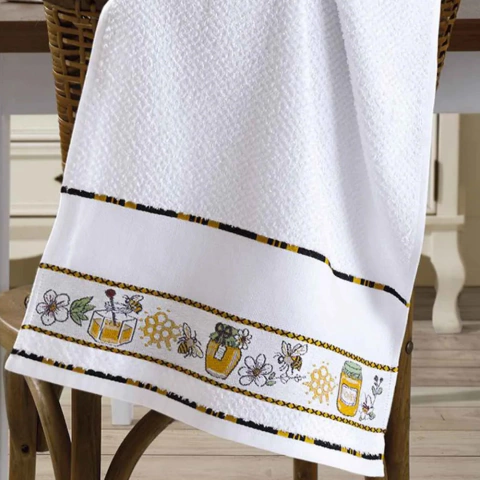 Pano de Copa Jacquard Vigo Liso Honey