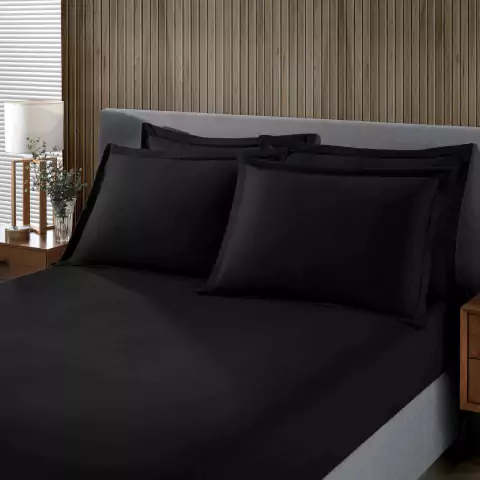 Jogo de Lençol Malha Image Liso Buettner 100%Algodão - Casal