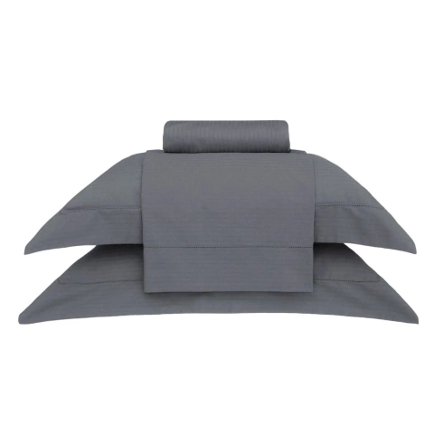 Jogo de Cama Buddemeyer Damask Stripes - 300 Fios - King