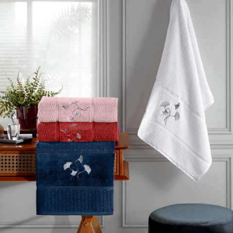 Jogo de Banho Buettner Realce Leque - 100% Algodão