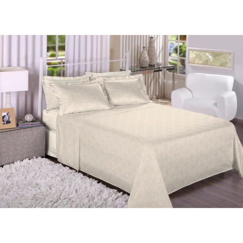 Jogo de Cama Estamparia Trésor Mosaico 300 Fios - 100% Algodão