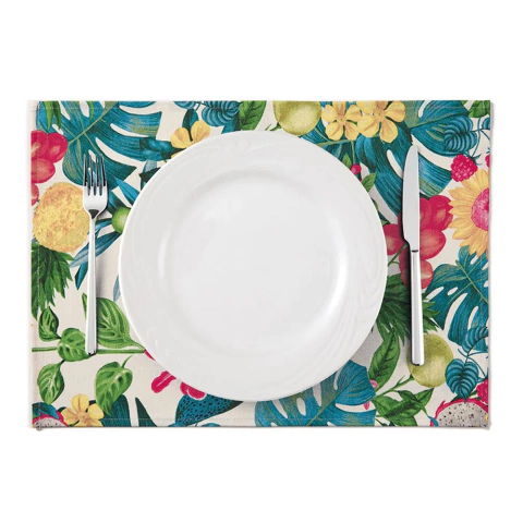 Jogo Americano Impermeável Frutas da Estação - 4 Peças