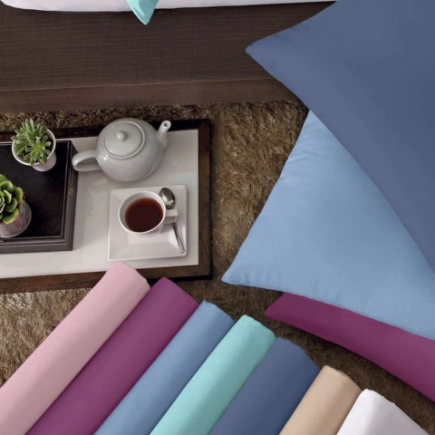 Kit com 4 Lençóis Royal sem Elástico Sortidos