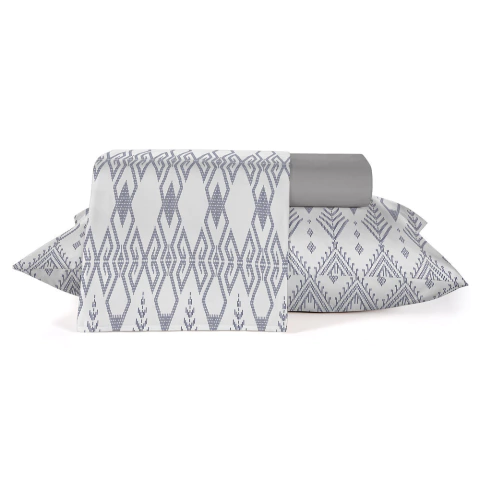 Jogo de Cama Teka Diamante Indiens 150 Fios - 100% Algodão