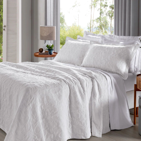 Kit Colcha Bouti Buettner Jacquard Cenario Ravena - King