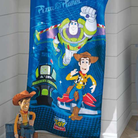 Toalha de Praia Velour Toy Story - 100% Algodão