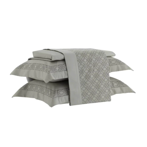 Jogo de Cama Kacyumara Satinee Estampado Olaya- 100% Algodão Egípcio - Casal 40