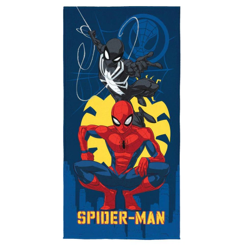 Toalha de Praia Aveludada Infantil Homem Aranha