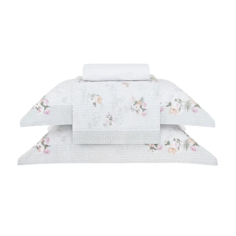 Jogo de Cama Buddemeyer Percalle Giardino 180 Fios - 100% Algodão - Queen