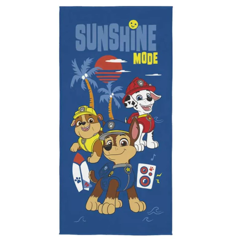 Toalha de Praia Lepper Aveludada Infantil Patrulha Canina Summer -70x140cm