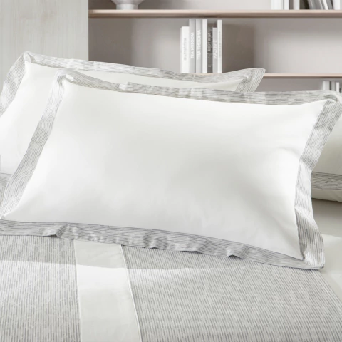 Kit Fronhas Kacyumara Satinee Artie 300 Fios 50x70cm - 100% Algodão - 2 peças