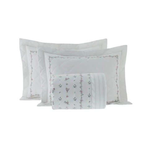 Cobreleito Kacyumara Vida Bela Estampa Florate - 200 Fios Percal - Queen