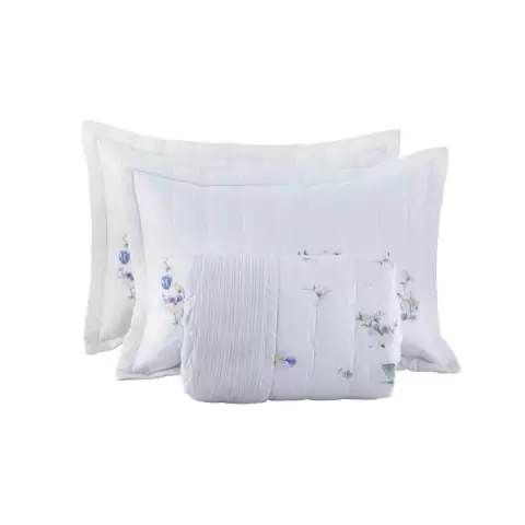 Cobreleito Kacyumara Vida Bela Estampado Queen - Mersali - 200 Fios Percal