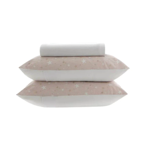 Jogo Simples Malha Kacyumara Sofee Estampa Ciela-100% Algodão - Solteiro Plus