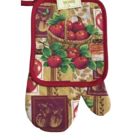 Kit Luva Niazitex Homecook 2 Peças (Luva e Aparador) - Apple Jelly