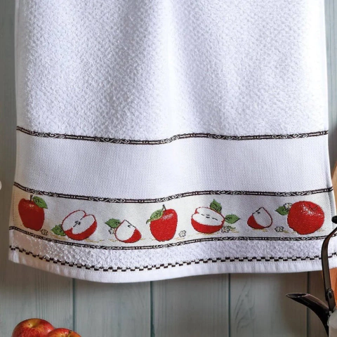 Pano de Copa Jacquard Vigo Para Bordar Maçã