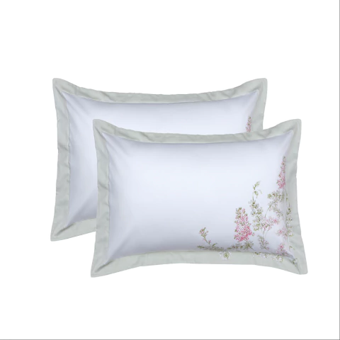 Kit Fronhas Kacyumara Satinee Valenza 300 Fios 50x70cm - 100% Algodão - 2 peças