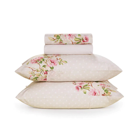 Jogo de Cama Ive 150 Fios - 100% Algodão