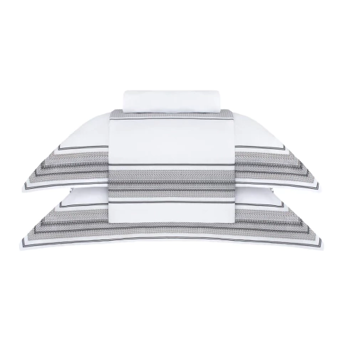 Jogo de Cama Buddemeyer Percalle Collins 180 Fios - 100% Algodão - Solteiro