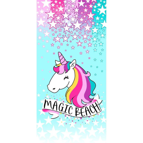 Toalha de Praia Infantil Magic - 100% Algodão