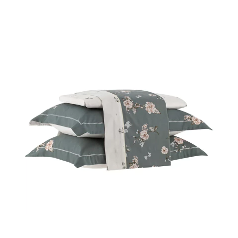 Jogo de Cama Kacyumara Satinee Magiore 300 Fios - 100% Algodão - Queen