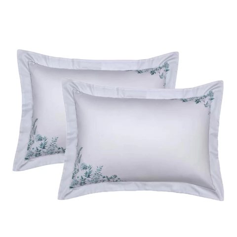 Kit Fronhas Kacyumara Satinee Bluevel 300 Fios 50x70cm - 100% Algodão - 2 peças