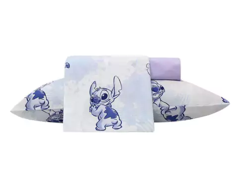 Jogo de Cama Infantil Lepper Lilo e Stitch - 100% Algodão - 150 Fios