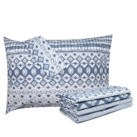 Jogo de Cama Home Design Akemi - 100% Algodão