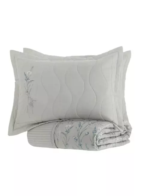 Kit Cobreleito Kacyumara Satinee Queen - Dahab 100%Algodão Egípcio