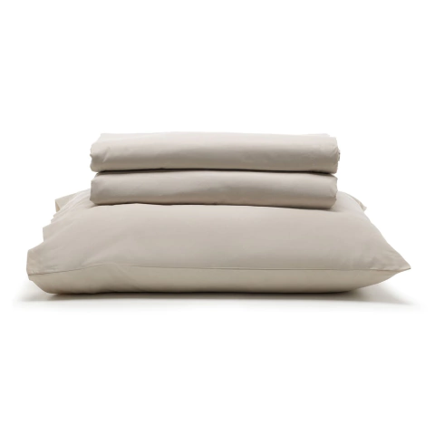 Jogo de Cama Santista Prata Liso 150 Fios - 100% Algodão - Solteiro