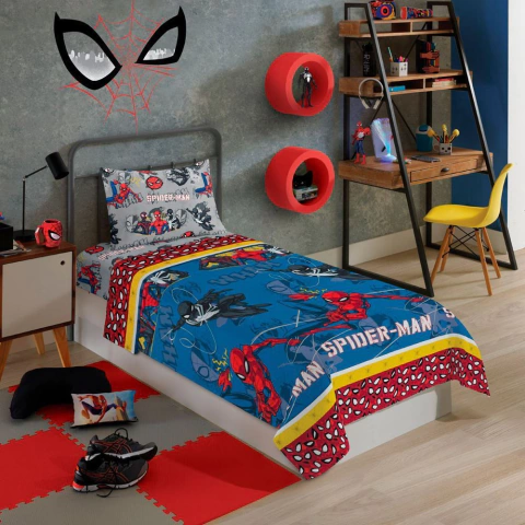 Jogo de Cama Infantil Divertido Homem Aranha