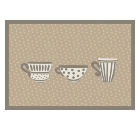 Tapete de Cozinha Decore Poa Cups - 45x65cm