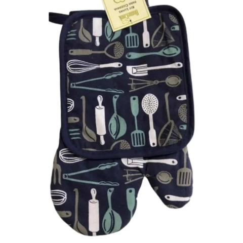 Kit Luva Niazitex Homecook 2 Peças (Luva e Aparador) - Kitchen
