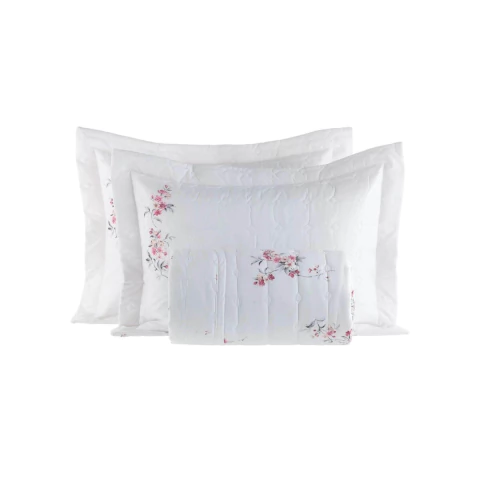 Cobreleito Kacyumara Vida Bela Estampado Casal - Celinee -200 Fios