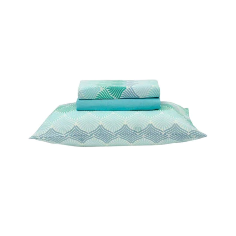 Jogo de Cama Prata Celina 150 Fios - 100% Algodão