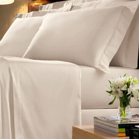 Jogo de Cama Buettner Platine 300 Fios - 100% Algodão - Queen