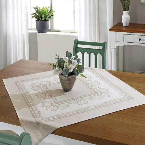 Toalha de Mesa Athenas Estampado Renda