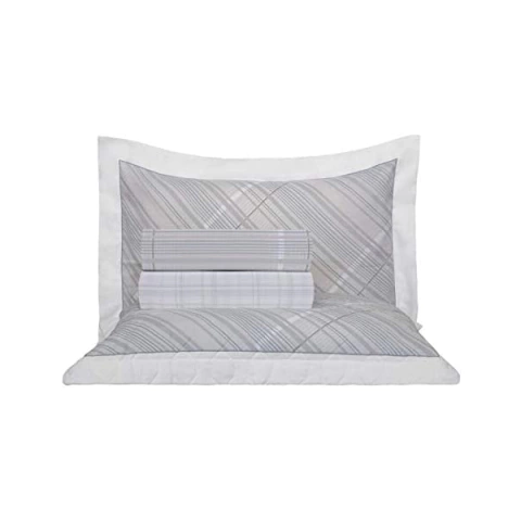 Jogo de Cama Vida Bela Leron 200 Fios - 100% Algodão