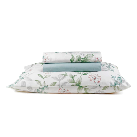 Jogo de Cama Santista Unique Percal Branche - 180 Fios - 100% Algodão