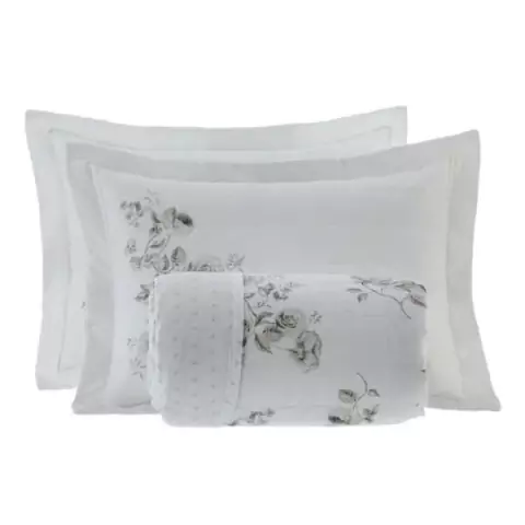 Cobreleito Kacyumara Vida Bela Estampado Solteiro - Cilly - 200 Fios Percal