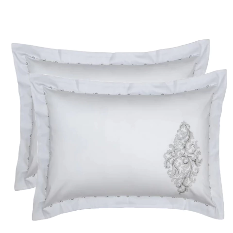 Kit Fronhas Kacyumara Satinee Sartore 300 Fios 50x70cm - 100% Algodão - 2 peças