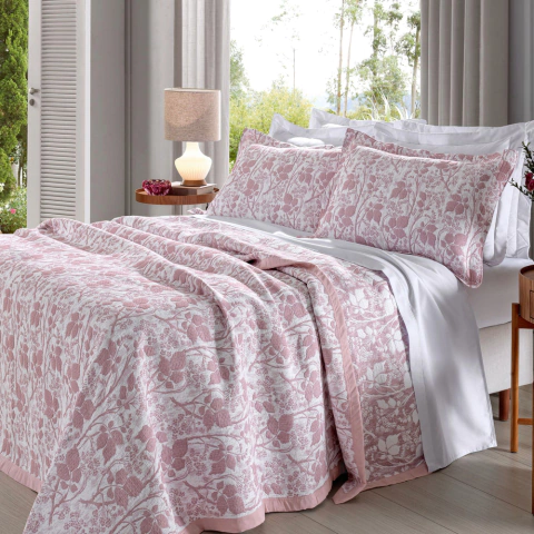 Kit Colcha Bouti Buettner Jacquard Cenario Glenda - Queen