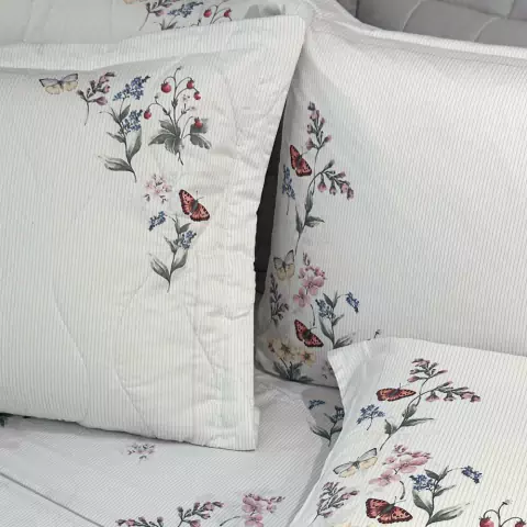 Kit Cobreleito Kacyumara Satinee Queen - Maeva 100%Algodão Egípcio