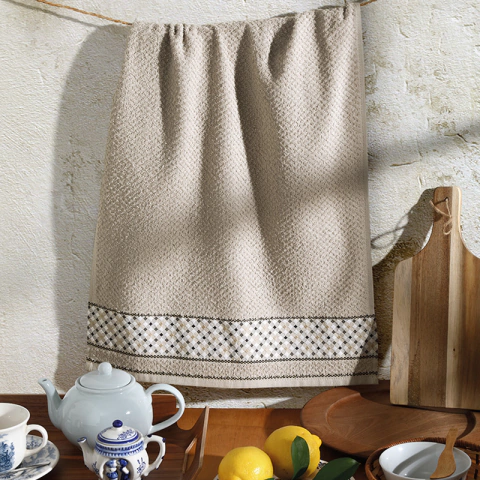 Pano de Copa Dohler Felpudo Jacquard Vida Xadrez FJ-7022