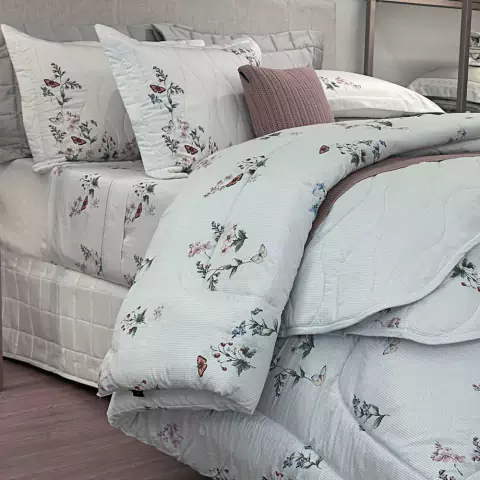 Kit Cobreleito Satinee Kacyumara King - Maeva 100%Algodão Egípcio