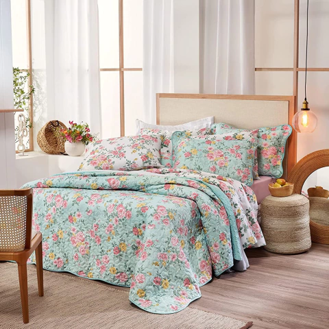 Jogo de Cama Prata Eve 150 Fios - 100% Algodão