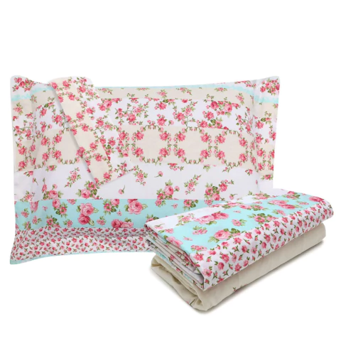 Jogo de Cama Kacyumara Innovi Thalita 160 Fios - 100% Algodão