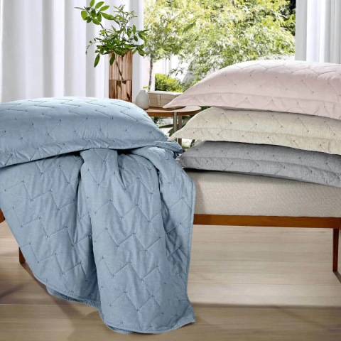 Colcha Matelassê Bouti Mescla Buettner - Solteiro