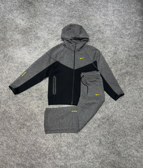 Conjunto NK x Nocta Tech Fleece Importado - Cinza